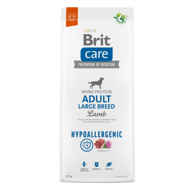 Brit Care Hypoallergénique Adult Large à l'Agneau et au Riz 12kg