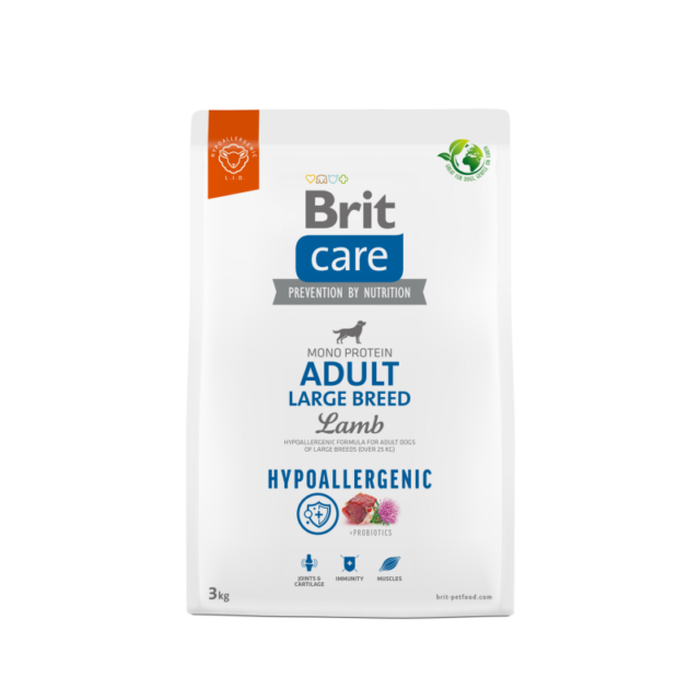 Brit Care Hypoallergénique Adulte Large à l'Agneau et au Riz 3kg