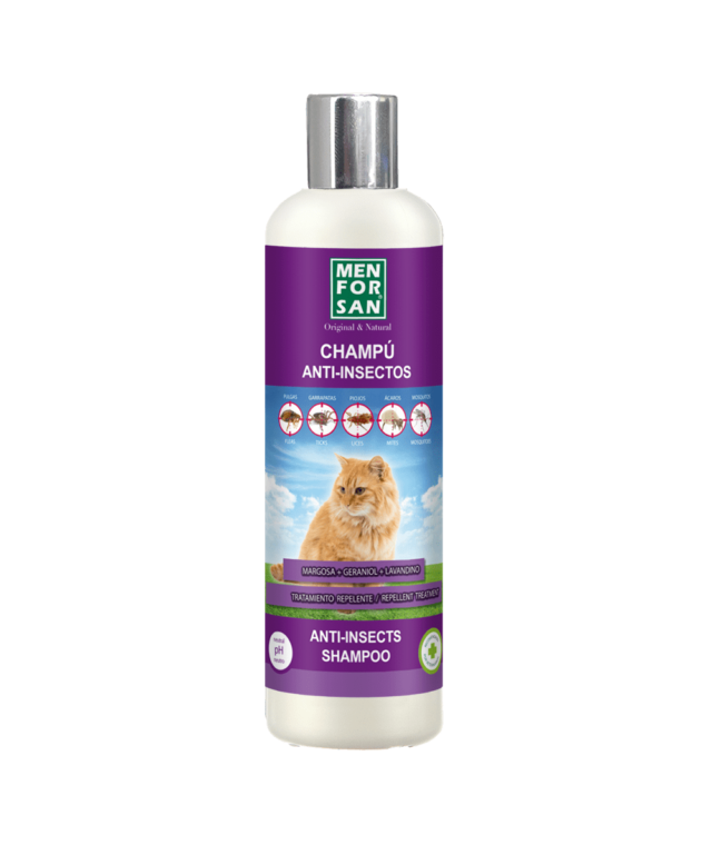 MAN FOR SAN SHAMPOING SEC ANTI-INSECTES POUR CHATS 250 ML