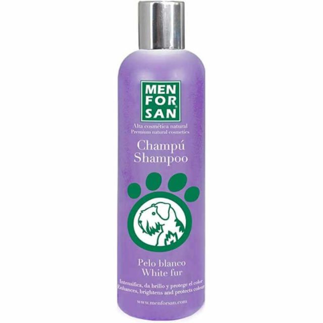 MEN FOR SAN SHAMPOING POUR POILS BLANCS ET CLAIRS POUR CHIEN 300 ML