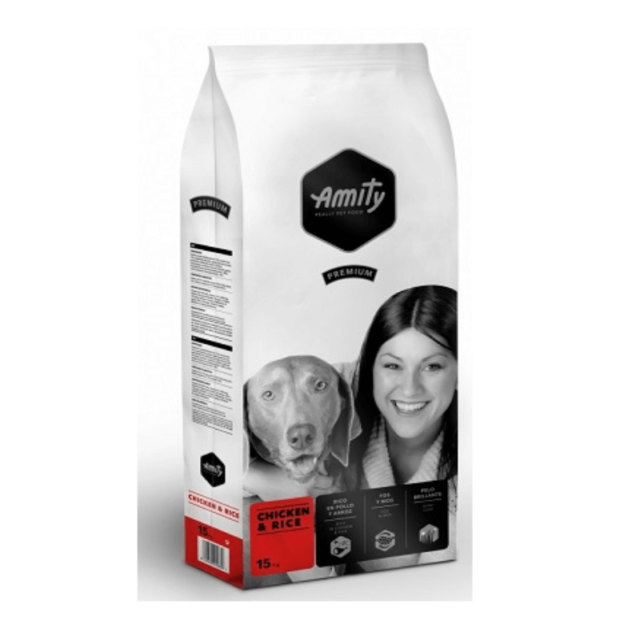 AMITY AU POULET POUR CHIENS ADULTES 15 KG