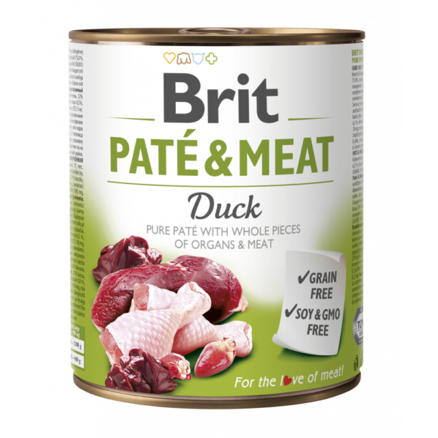 Brit Pâté au Canard pour Chien 800g