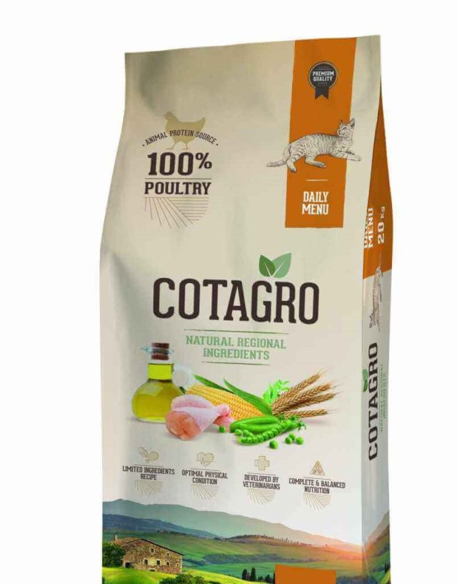 COTAGRO CROQUETTES AU POULET POUR CHATS 4 KG