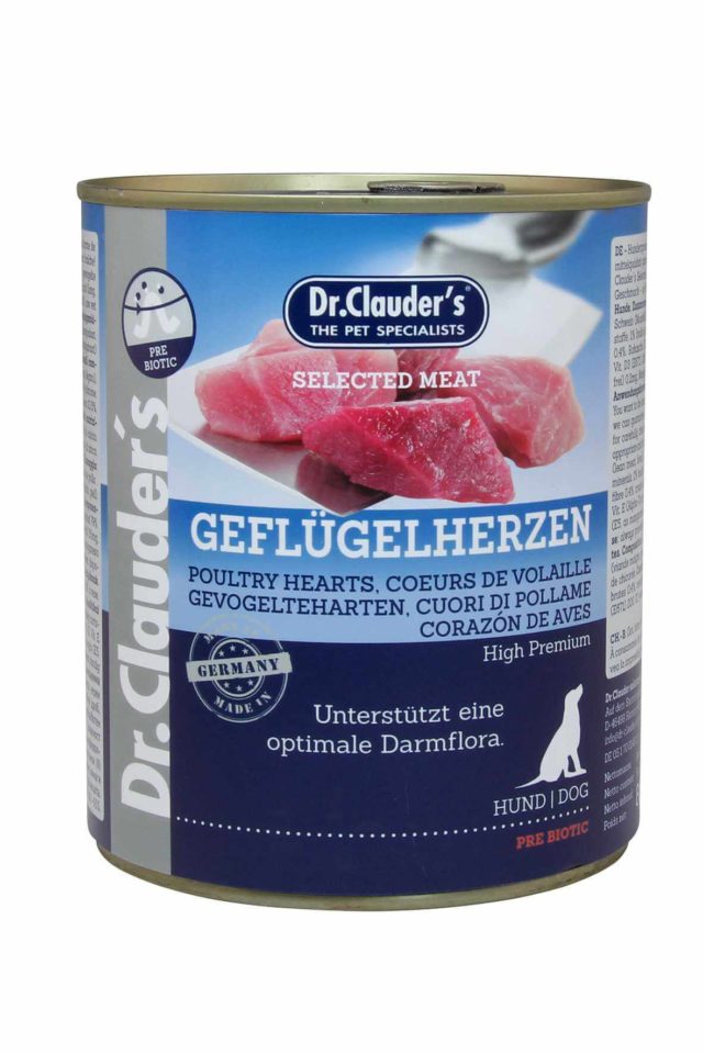 DR CLAUDER'S COEURS DE VOLAILLE POUR CHIENS 800 GR