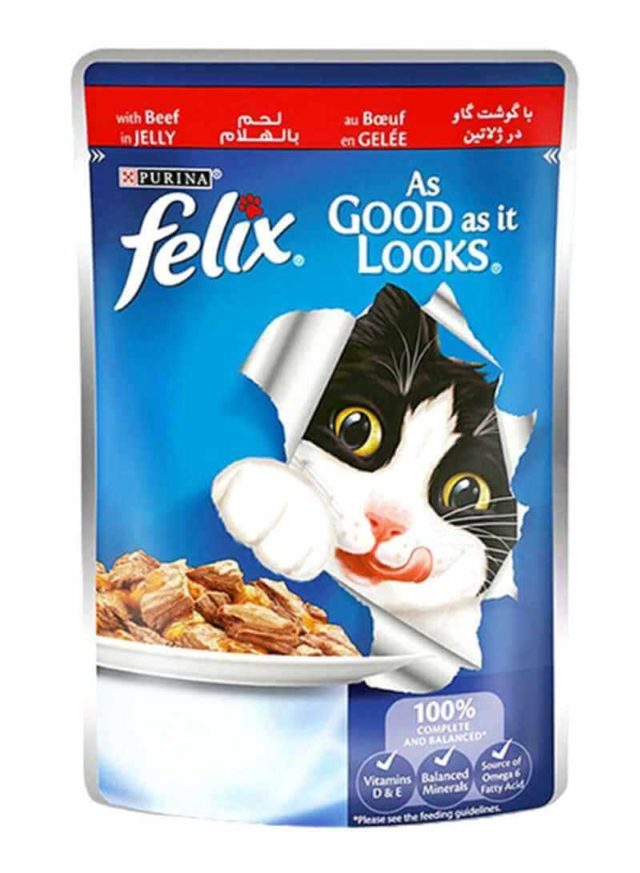 FELIX SACHET BOEUF EN GELEE POUR CHAT 85 GR