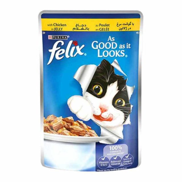 FELIX SACHET POULET EN GELEE POUR CHAT 85 GR