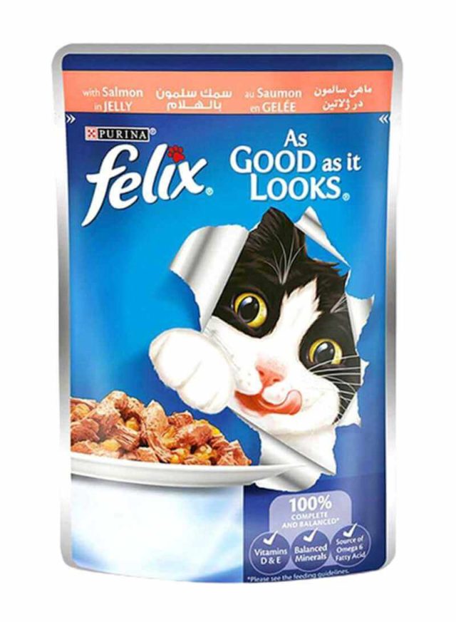 FELIX SACHET SAUMON EN GELEE POUR CHAT 85 GR