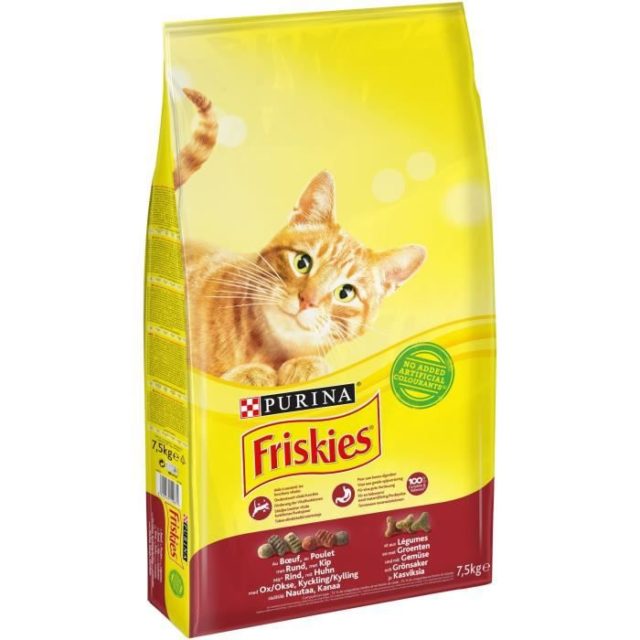 FRISKIES CROQUETTES BŒUF POULET CHATS ADULTES 1.7 KG