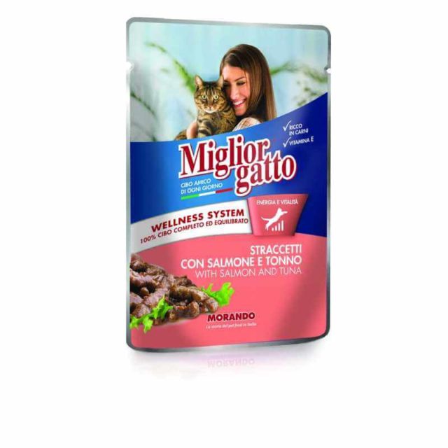 MIGLIOR SACHET SAUMON ET THON POUR CHATS 100 GR