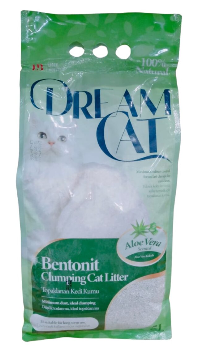 Dream Cat Litière Agglomérante Aloe Vera 5L