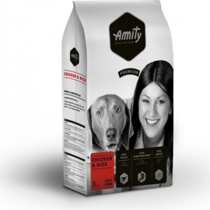 amity premium adulte poulet lamp et riz pour chien adulte 3KG