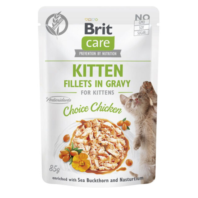 Brit care pochon chaton filet poulet en sauce 85G