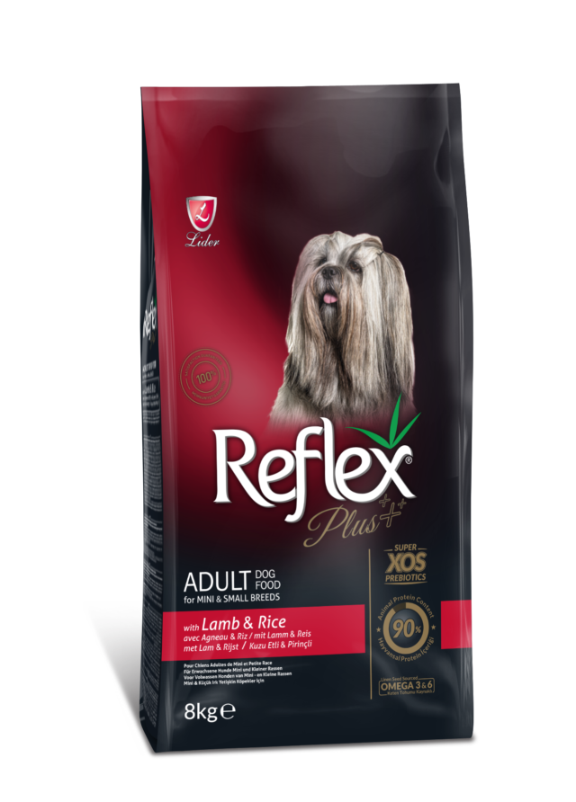 Reflex Plus à l'agneau et au riz pour chiens adultes de petites races 8 kg