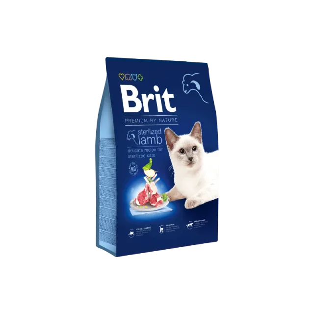 Brit Premium By Nature AGNEAU pour chat Stérilisé 8kg